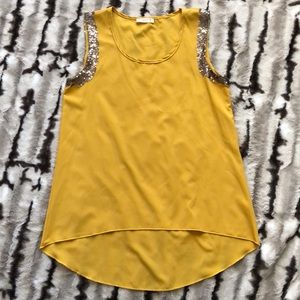 Pearl (junior brand) Sequin Detailed Tank Top